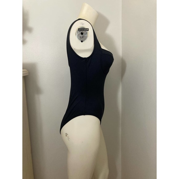 Skims Shaping swimwear underwire one piece xxs built in bra black onyx swim suit - Picture 8 of 9